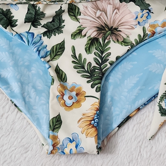 New!Agua Bendita Perla Aine Side Tie Bikini Bottoms - Picture 7 of 12